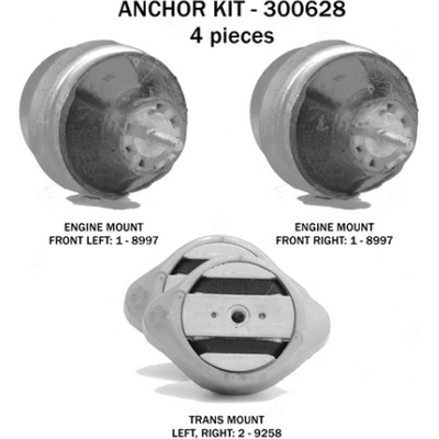 Motor And Transmission Mount Kit by ANCHOR - 300628 pa2