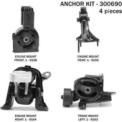 Motor And Transmission Mount Kit by ANCHOR - 300690 pa2