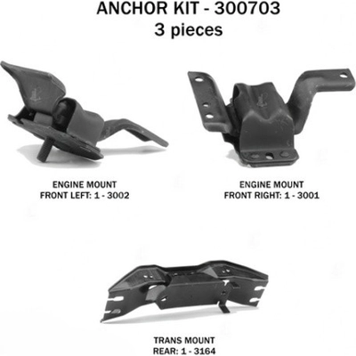 Motor And Transmission Mount Kit by ANCHOR - 300703 pa1