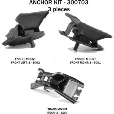 Motor And Transmission Mount Kit by ANCHOR - 300703 pa2
