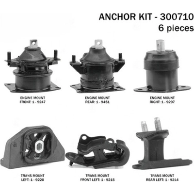 Motor And Transmission Mount Kit by ANCHOR - 300710 pa6