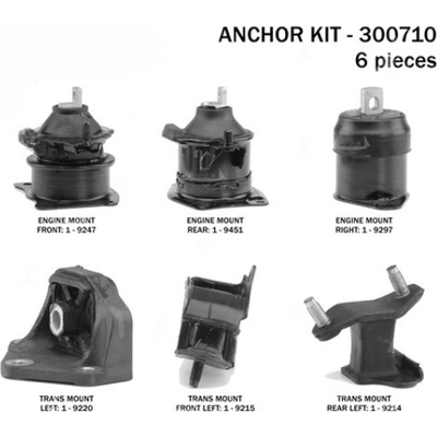Motor And Transmission Mount Kit by ANCHOR - 300710 pa7