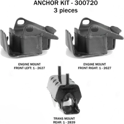 Motor And Transmission Mount Kit by ANCHOR - 300720 pa1