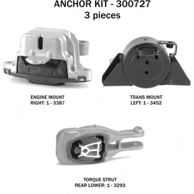 Motor And Transmission Mount Kit by ANCHOR - 300727 pa5