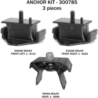 Motor And Transmission Mount Kit by ANCHOR - 300785 pa1