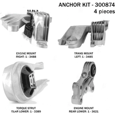 Motor And Transmission Mount Kit by ANCHOR - 300874 pa3
