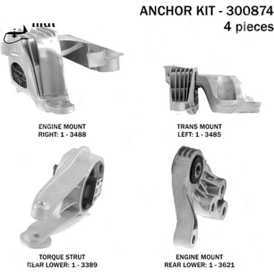 Motor And Transmission Mount Kit by ANCHOR - 300874 pa5
