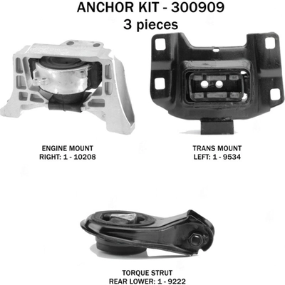 Motor And Transmission Mount Kit by ANCHOR - 300909 pa2