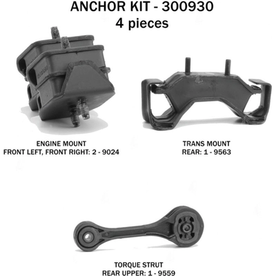 Motor And Transmission Mount Kit by ANCHOR - 300930 pa2