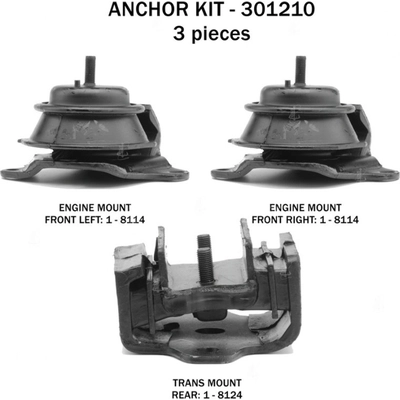 Motor And Transmission Mount Kit by ANCHOR - 301210 pa3