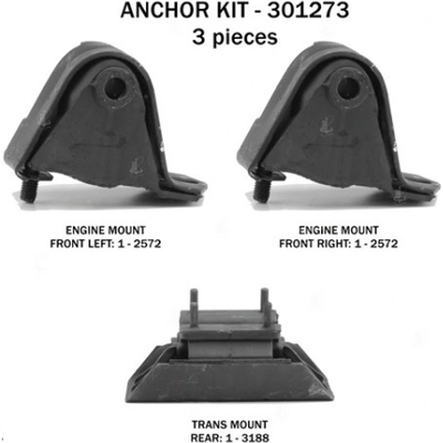 Motor And Transmission Mount Kit by ANCHOR - 301273 pa2