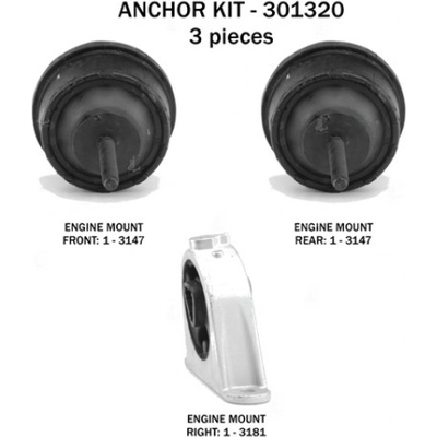 Motor And Transmission Mount Kit by ANCHOR - 301320 pa2