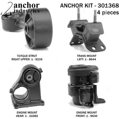 Motor And Transmission Mount Kit by ANCHOR - 301368 pa1