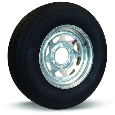TOW RITE - RDG25-701-SGA5 - Tire & Rim ST205/75R14 LRC Galvanized Spoke pa2