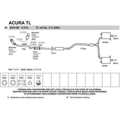 Muffler And Pipe Assembly by WALKER USA - 50579 pa1