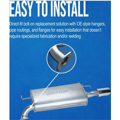 Stainless Steel Muffler And Pipe Assembly - WALKER USA - 53256 pa6