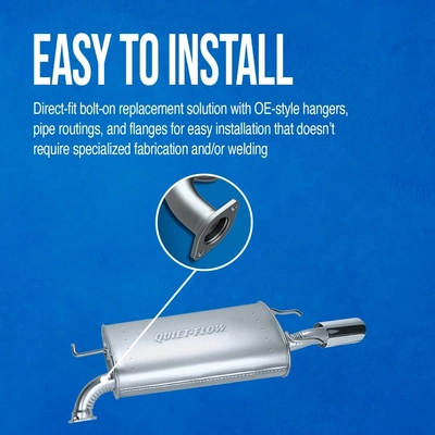 WALKER USA - 54042 - Stainless Steel Muffler And Pipe Assembly pa4