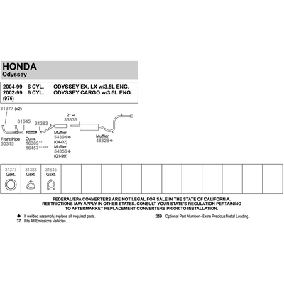 WALKER USA - 54394 - Muffler And Pipe Assembly pa5