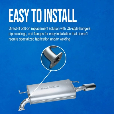 Stainless Steel Muffler - WALKER USA - 21616 pa3