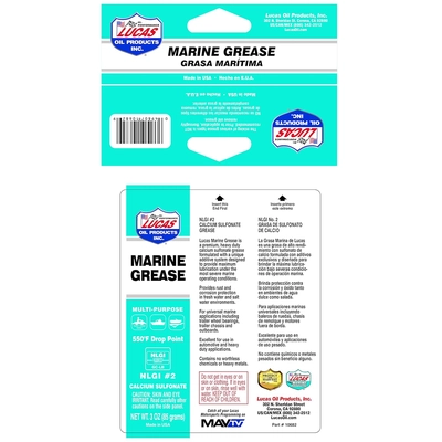 Lucas Oil - 10682 - Marine Grease - 3 Marine Grease 3 Oz pa1