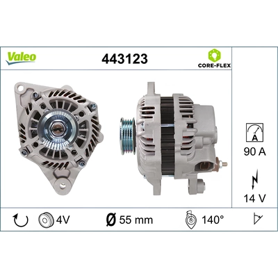 New Alternator by VALEO - 443123 pa2