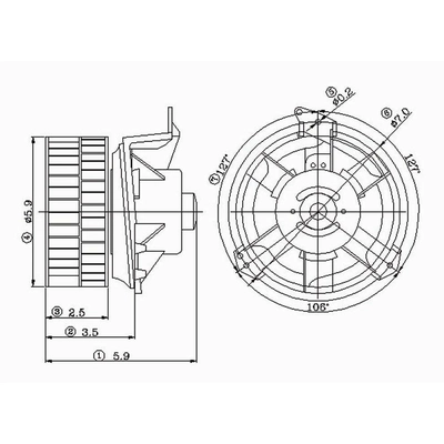 Nouveau moteur de ventilateur par GLOBAL PARTS DISTRIBUTORS - 2311568 pa1