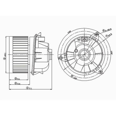 New Blower Motor by GLOBAL PARTS DISTRIBUTORS - 2311602 pa1