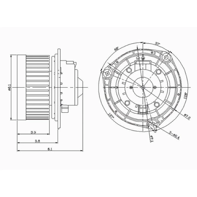 Nouveau moteur de ventilateur par GLOBAL PARTS DISTRIBUTORS - 2311607 pa1