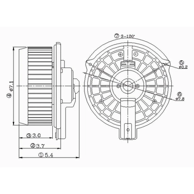 Nouveau moteur de ventilateur par GLOBAL PARTS DISTRIBUTORS - 2311609 pa1