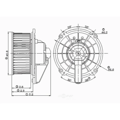 New Blower Motor by GLOBAL PARTS DISTRIBUTORS - 2311612 pa4