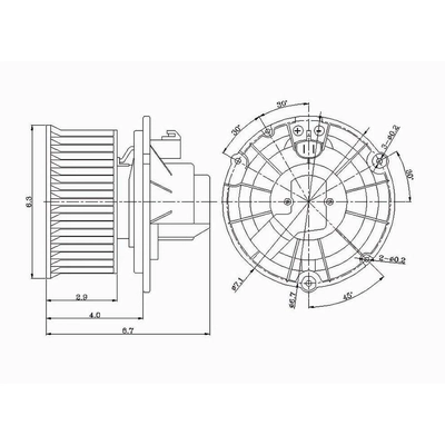 Nouveau moteur de ventilateur by GLOBAL PARTS DISTRIBUTORS - 2311629 pa1