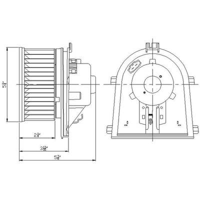 GLOBAL PARTS DISTRIBUTORS - 2311650 - Nouveau moteur de ventilateur pa1