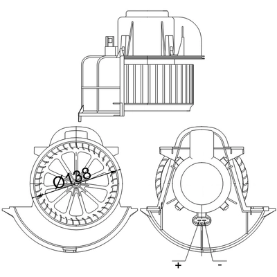 MAHLE ORIGINAL - AB113-000S - HVAC Blower Motor pa1