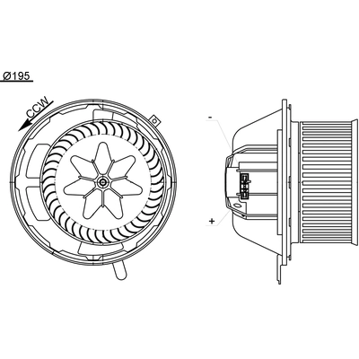 Nouveau moteur de ventilateur by MAHLE ORIGINAL - AB194-000S pa1