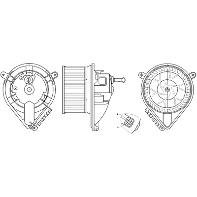 MAHLE ORIGINAL - AB271-000S - HVAC Blower Motor Assembly pa1