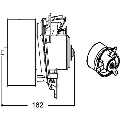 MAHLE ORIGINAL - AB275-000P - Interior Blower Motor pa1