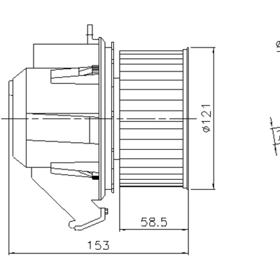 NISSENS - 87607 - Blower Motor pa1