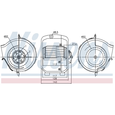 New Blower Motor by NISSENS - 87768 pa2