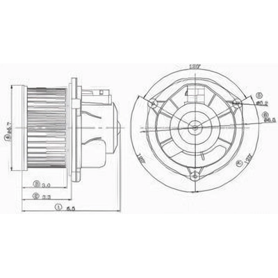 Moteur de soufflerie avec cage de ventilateur by GLOBAL PARTS DISTRIBUTORS - 2311261 pa4