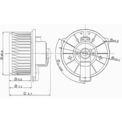 New Blower Motor With Wheel by GLOBAL PARTS DISTRIBUTORS - 2311528 pa2