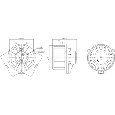 New Blower Motor With Wheel by NISSENS - 87620 pa1
