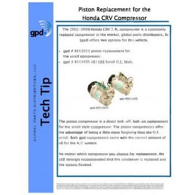 Compresseur et embrayage neuf by GLOBAL PARTS DISTRIBUTORS - 6512653 pa6