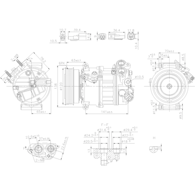 New Compressor And Clutch by NISSENS - 890593 pa1