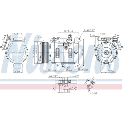 New Compressor And Clutch by NISSENS - 890614 pa2