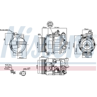 New Compressor And Clutch by NISSENS - 890634 pa2