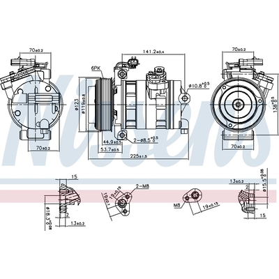 New Compressor And Clutch by NISSENS - 890662 pa1