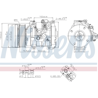 New Compressor And Clutch by NISSENS - 890870 pa1