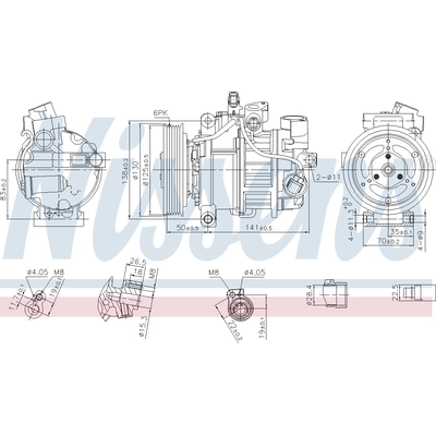New Compressor And Clutch by NISSENS - 890921 pa1