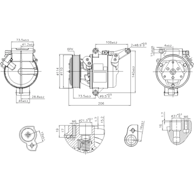 New Compressor And Clutch by NISSENS - 890948 pa1