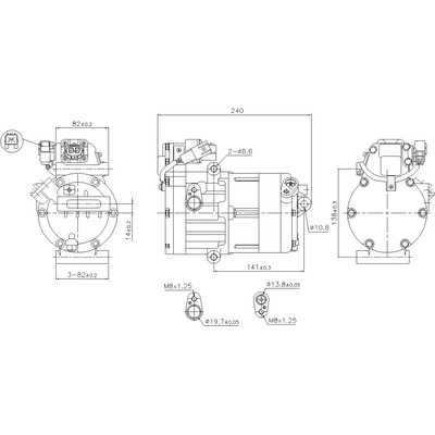 NISSENS - 891022 - A/C Compressor pa2